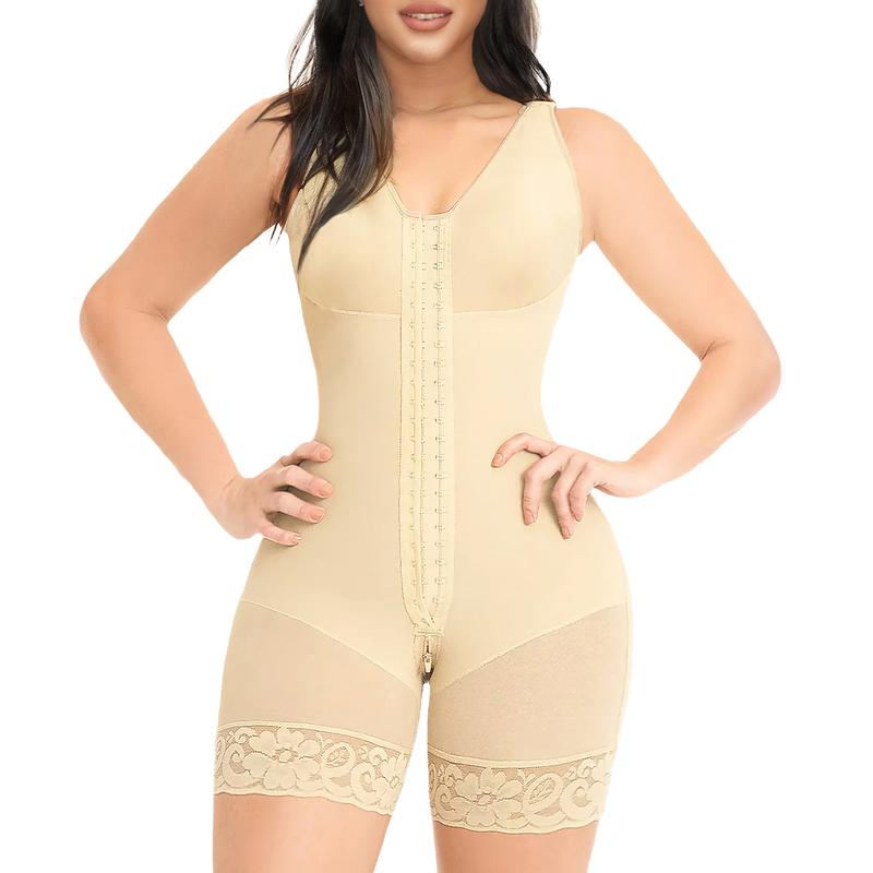 Último día: 55 % de descuento🌞Fajas colombianas moldeadoras para mujer, control de abdomen, moldeador de cuerpo completo, elevador de glúteos con cremallera en la entrepierna.