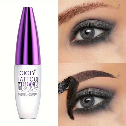 The last day: 72% OFF🧚Easy Peel-Off Eyebrow Gel-Waterproof &Sweatproof, Long-Lasting Black or Brown TattooTint, Film Forming, Medium Coverage for All SkinTypes